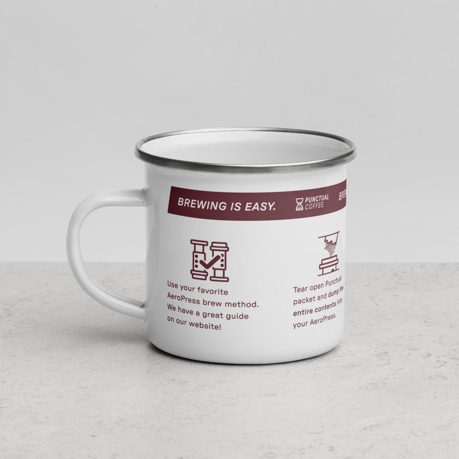 Punctual Enamel Mug - Punctual Coffee